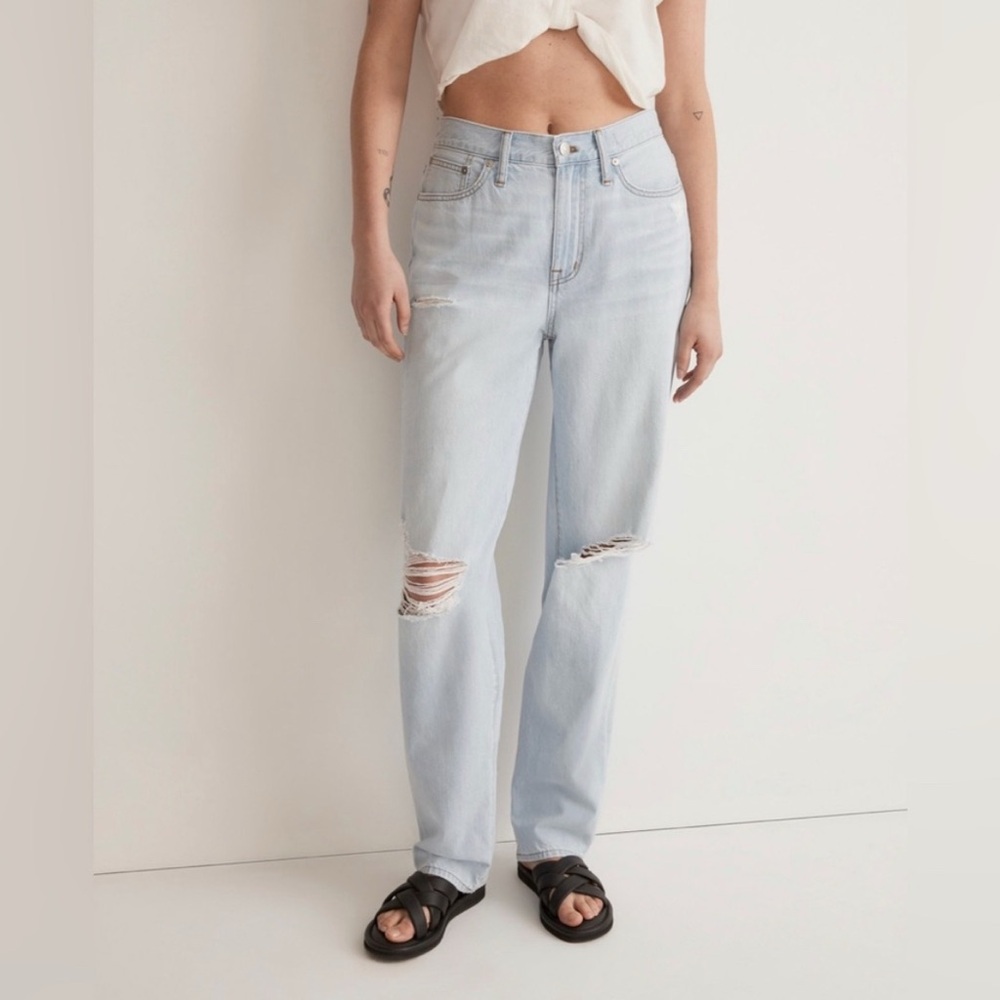 Madewell Light Blue ‘The Slouchy BoyJean’ Boyfriend Jeans - Picture 2 of 8
